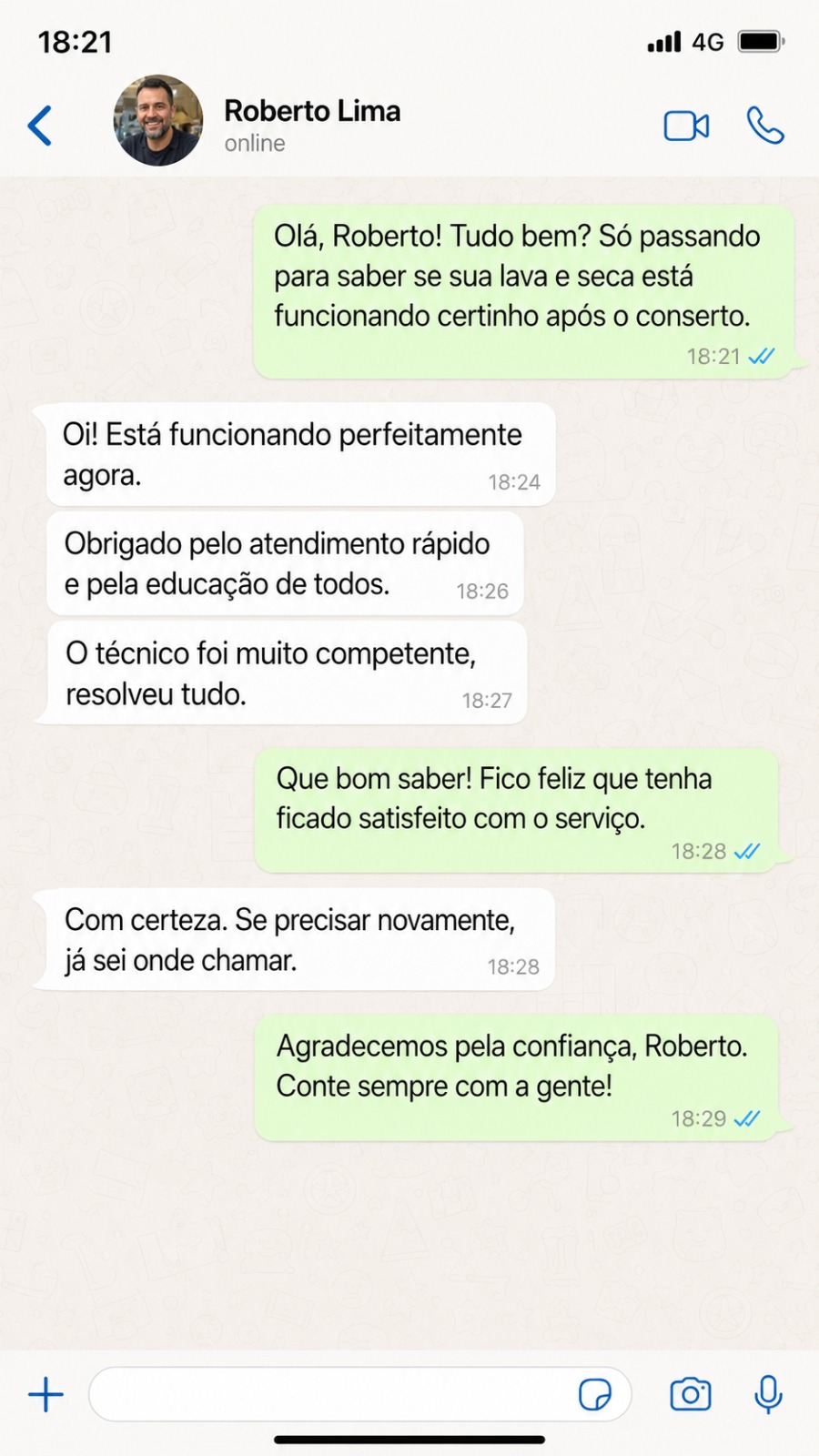 Depoimento de cliente Mavinatec - conversa 2