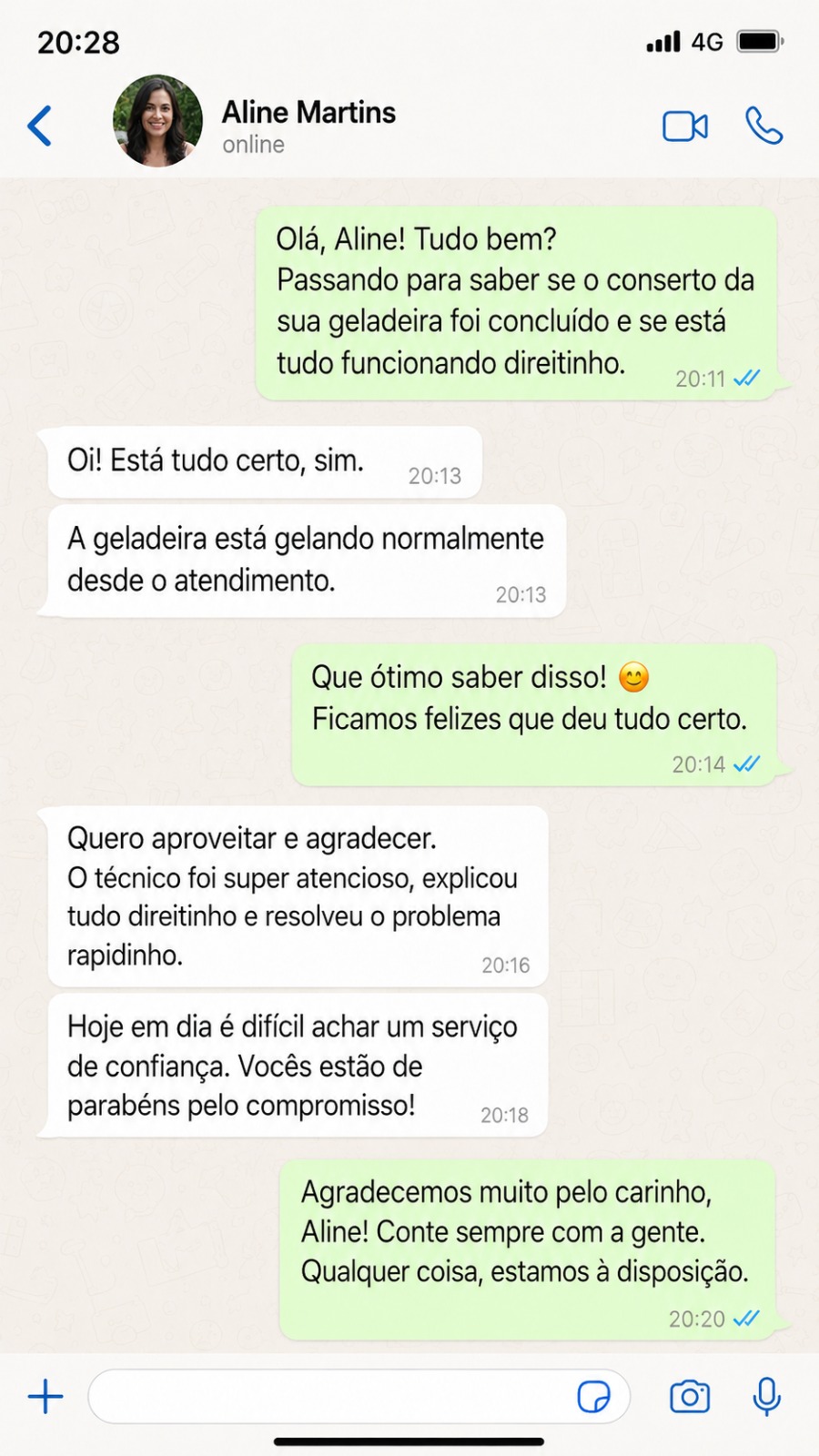 Depoimento de cliente Mavinatec - conversa 5